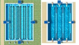 comparing pool size differences